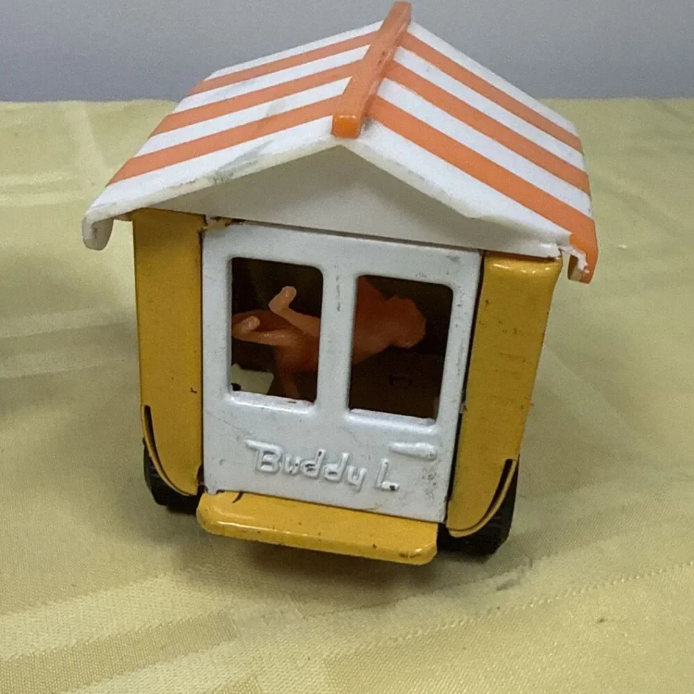 Buddy L Pressed Steel Brute Pink Merry Go Round Truck 4909 Pan Am Cargo Monkey - Picture 6 of 16